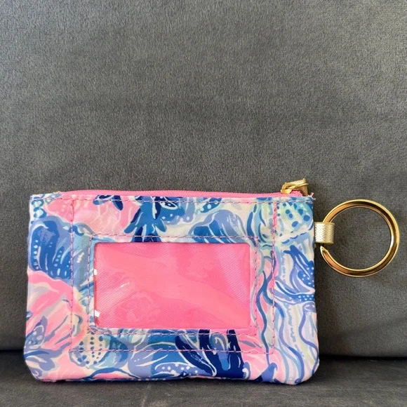Lilly Pulitzer Vibrant Blue and Pink Pouch - Picture 5 of 8